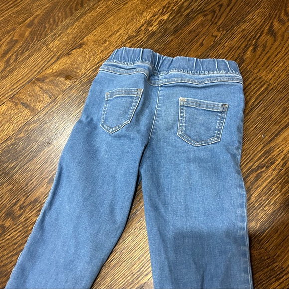 Hanna andersson stretch elastic waist denim skinny jeans size 8 girls euc - Picture 4 of 7